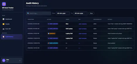 QR Asset Tracker gallery image