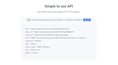 Stock News API gallery image