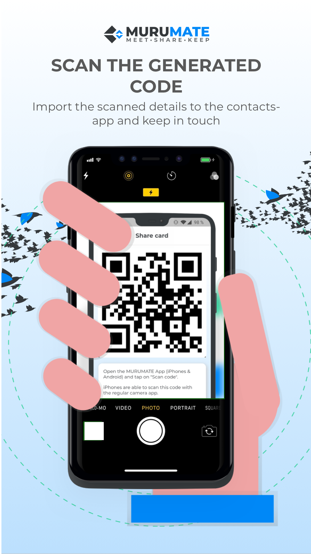 MURUMATE App - Share your contact gallery image
