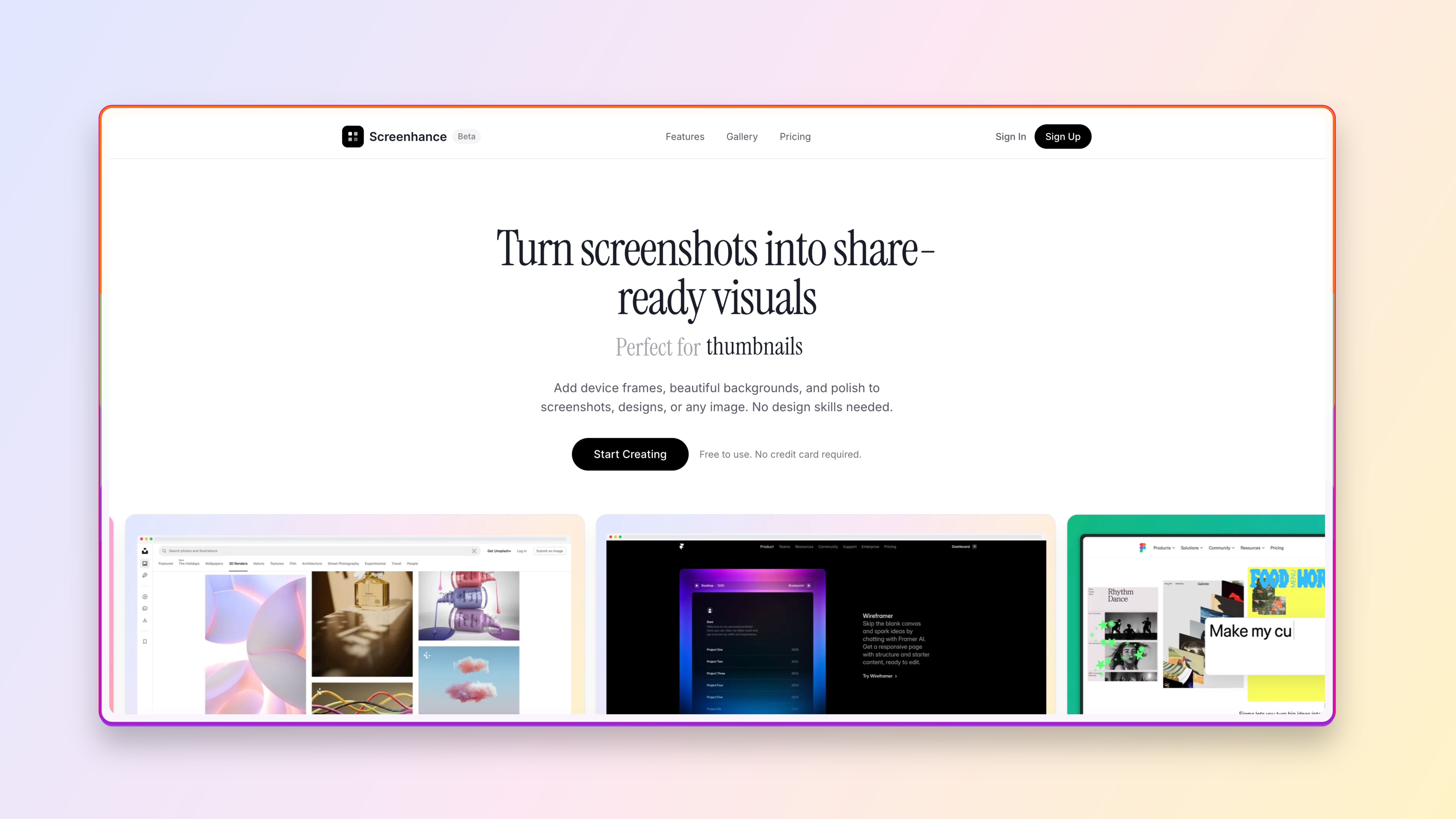Screenhance - Screenshot 2 showing product features and functionality