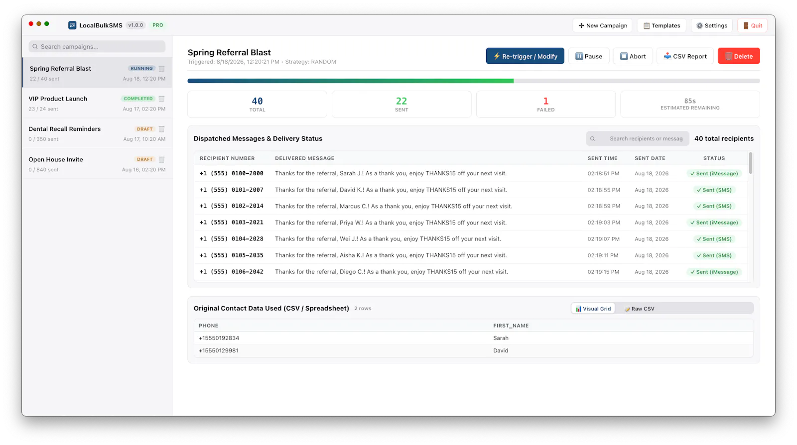LocalBulkSMS screenshot 6