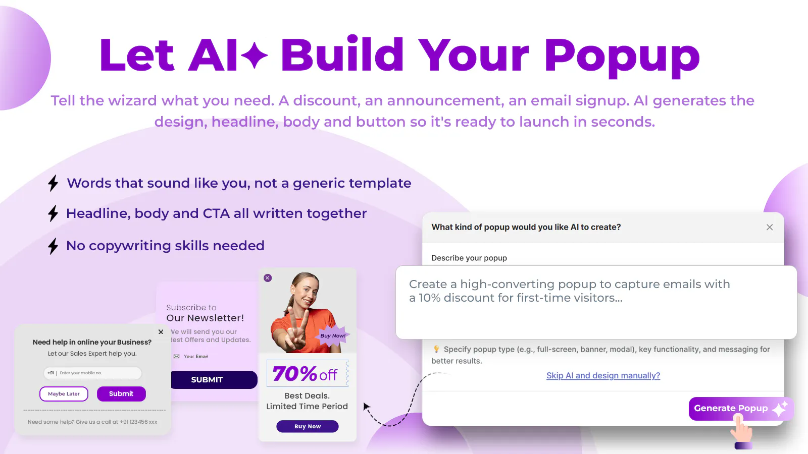 Popup Wizard screenshot 1