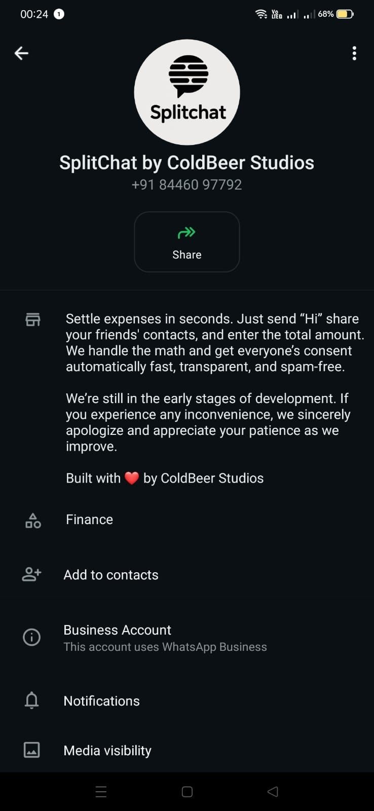 SplitChat - Main product screenshot demonstrating key features and user interface