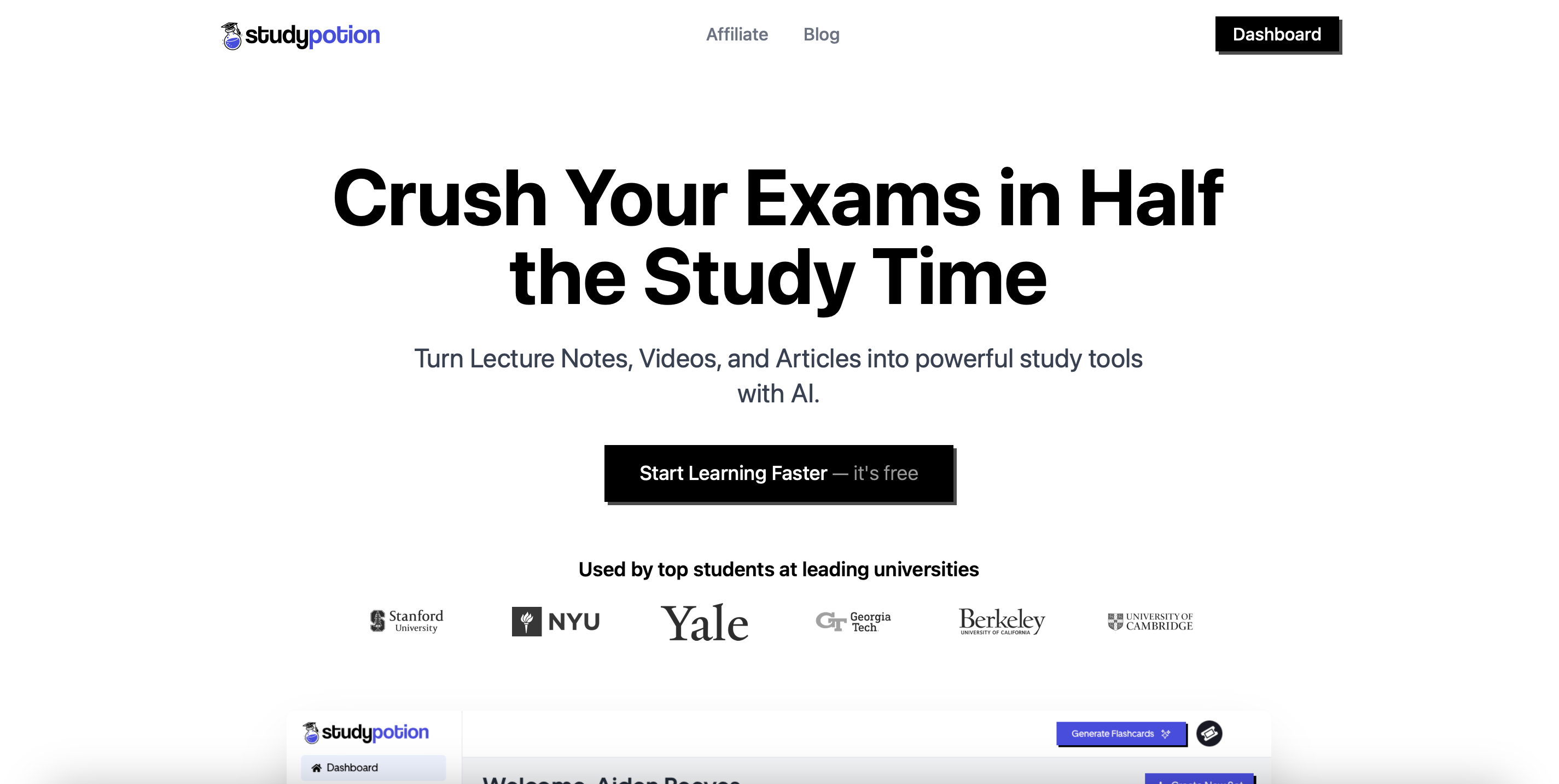 startuptile Study Potion AI-AI-Powered Study Assistant