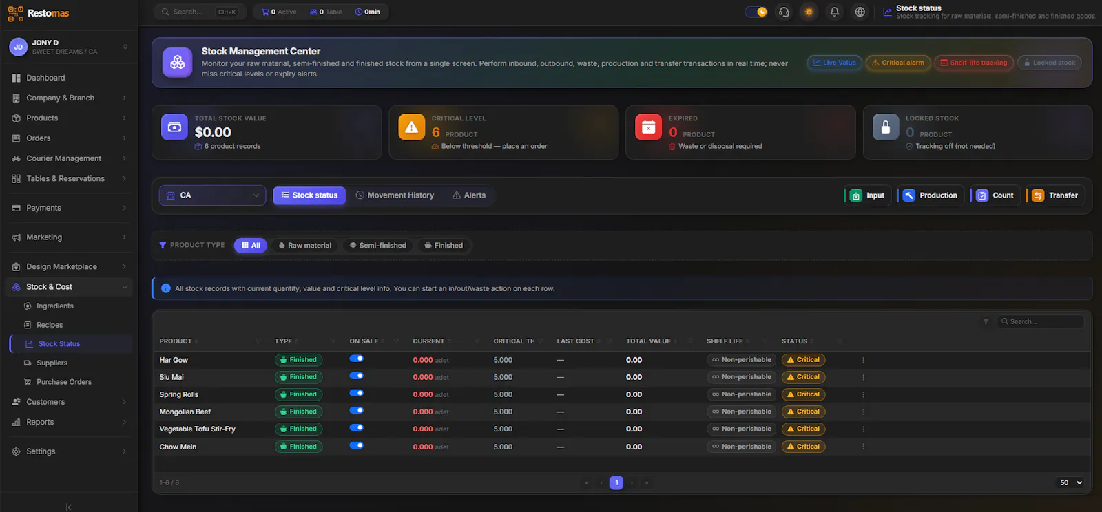 Restomas screenshot 5