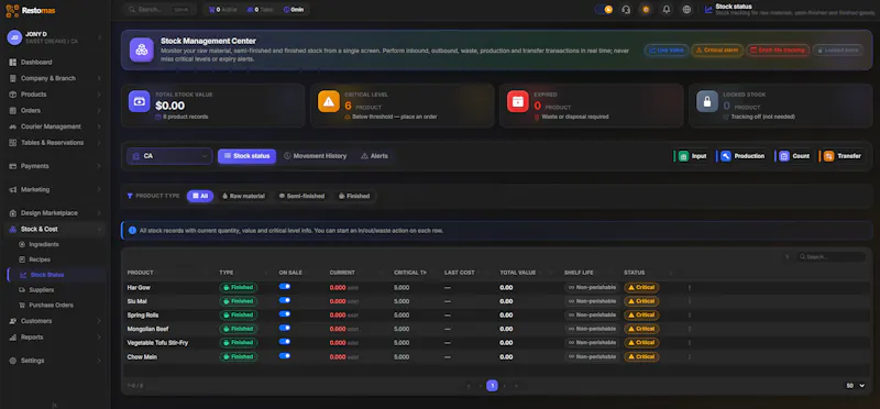 Restomas screenshot 5