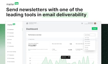 MailerLite의 사용자 친화적인 인터페이스와 고급 기능으로 이메일 마케팅 잠재력을 높입니다.