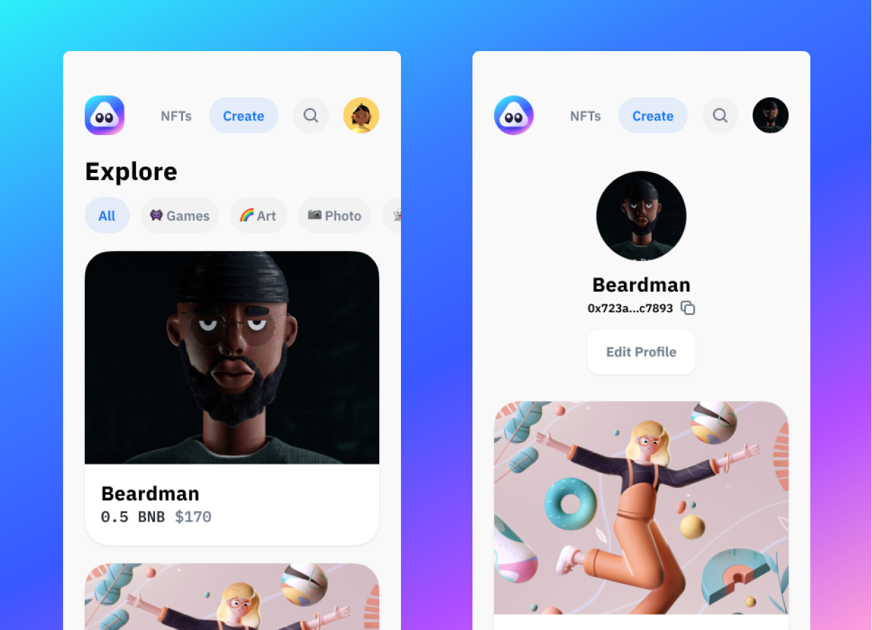 AirNFTs – NFT marketplace on BSC gallery image