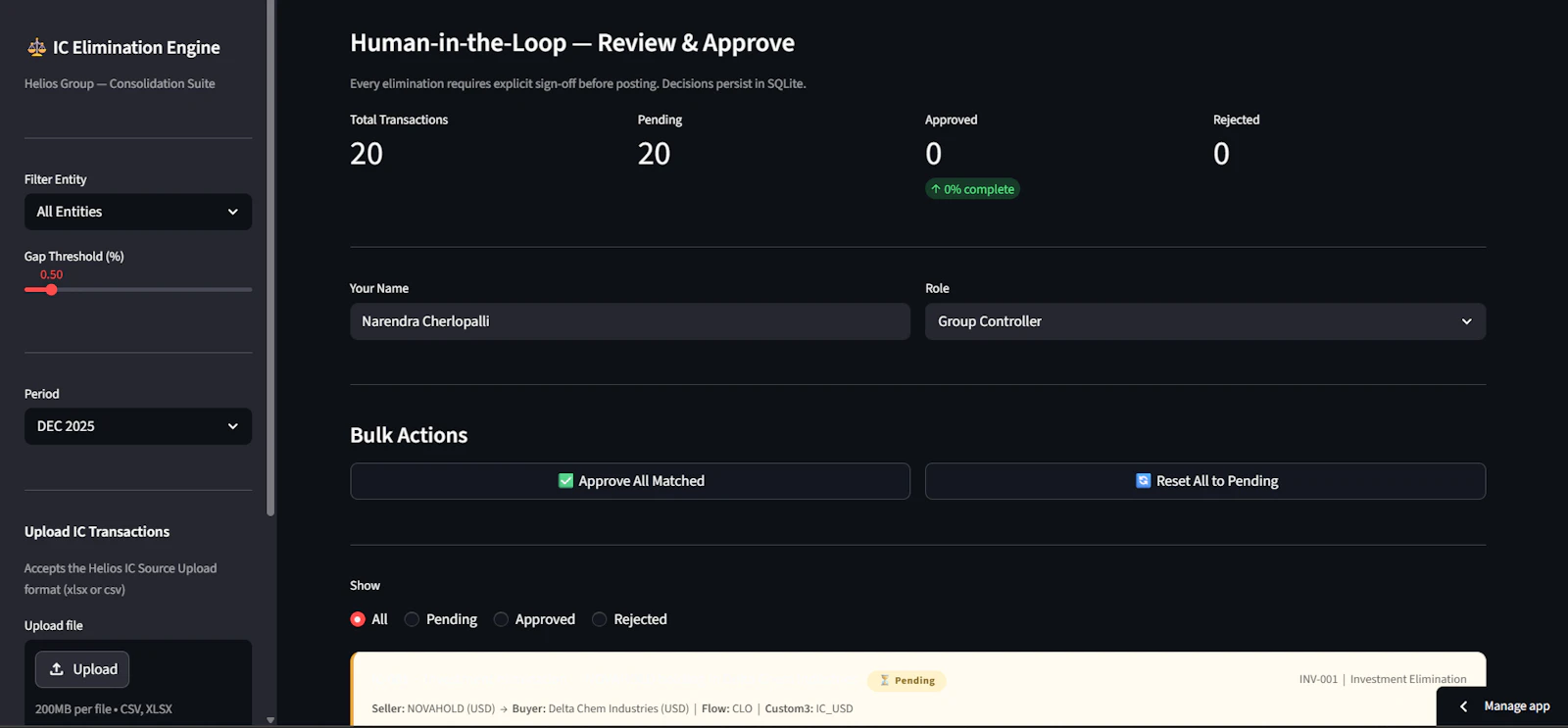 AI-powered Intercompany Elimination screenshot 2