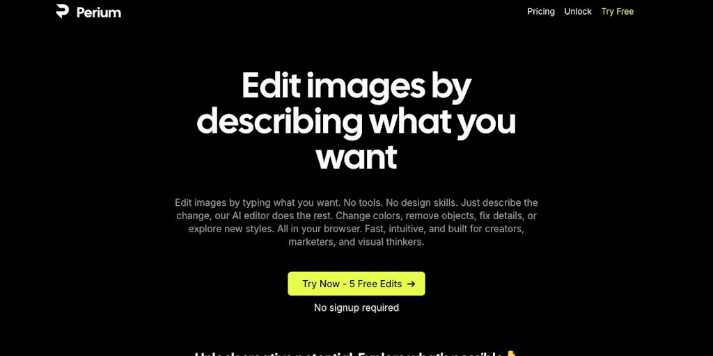 Perium AI Image Editor