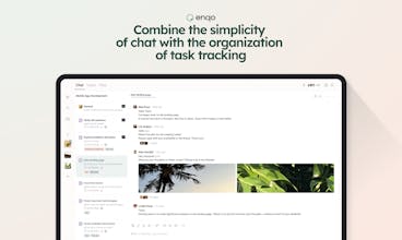 Interface Enqo: Uma captura de tela da plataforma Enqo exibindo a sua interface amigável ao usuário para gerenciamento eficiente de tarefas e colaboração em equipe.