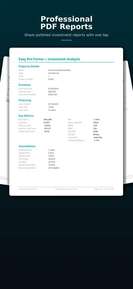 Easy Pro Forma gallery image