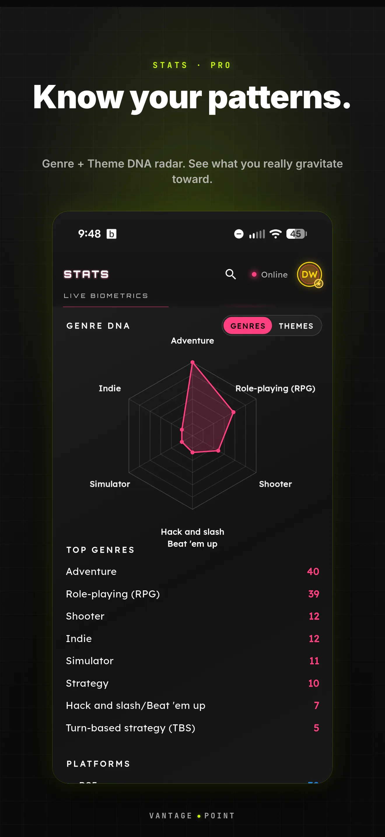 Vantage Point: Game Tracker gallery image