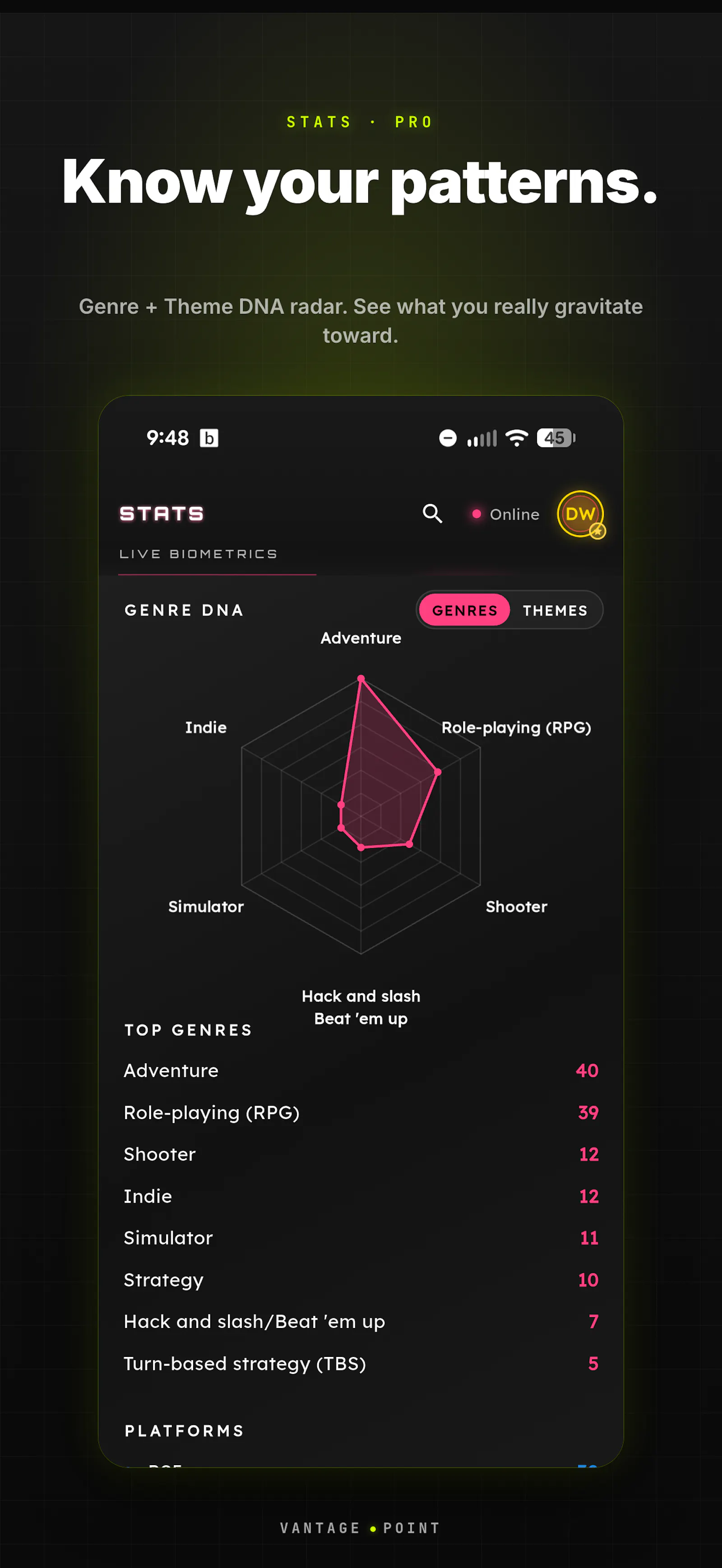 Vantage Point: Game Tracker screenshot 3
