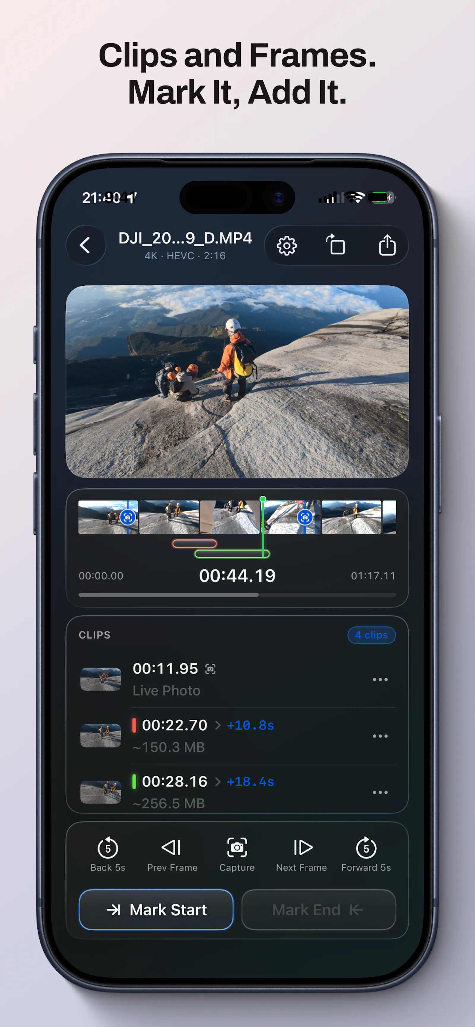 Trimly: Powerful and handy video clipper screenshot 2