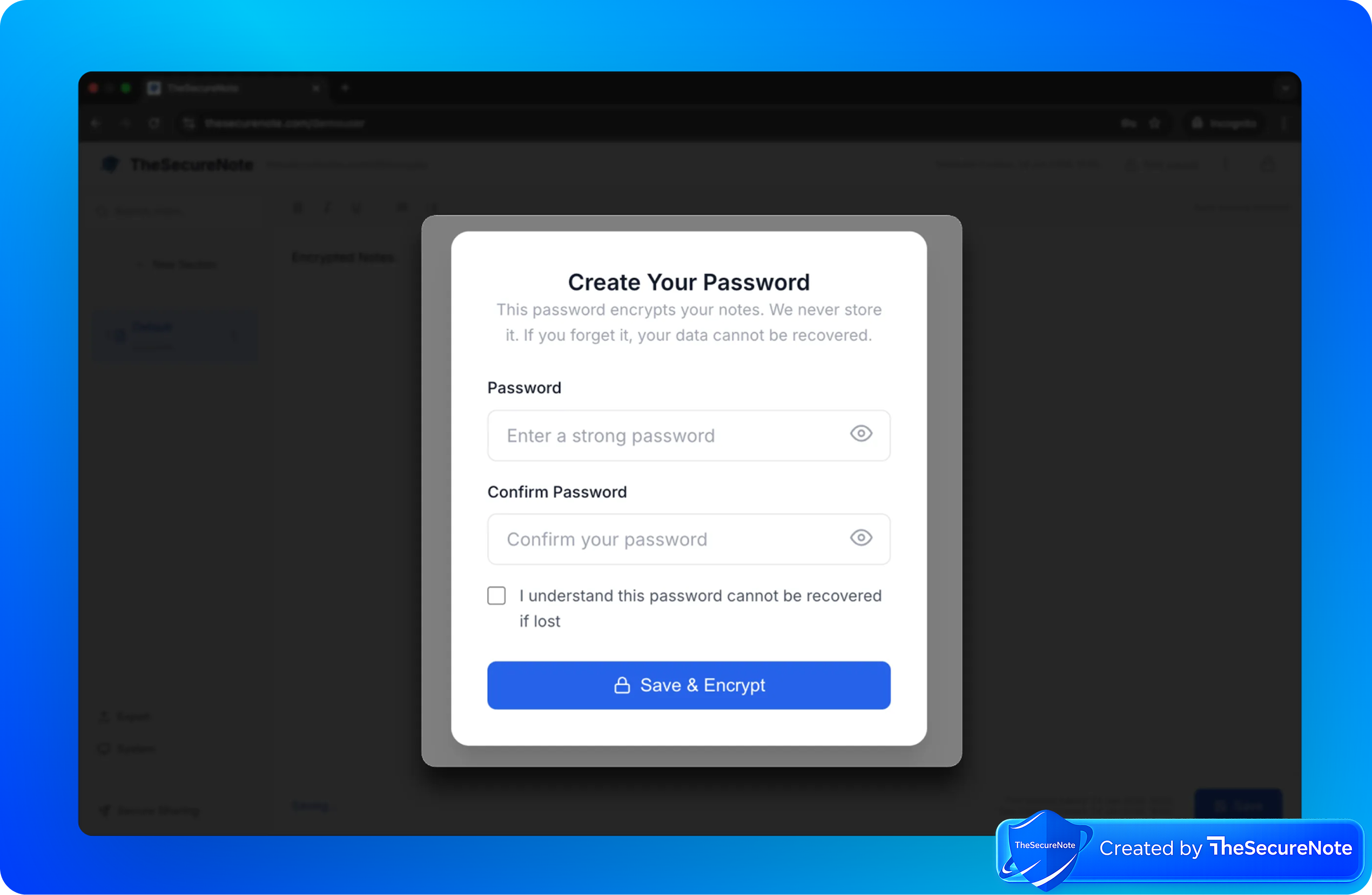 The Secure Note gallery image
