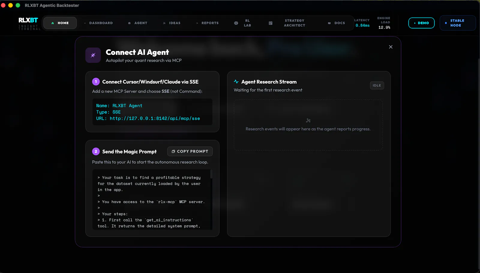 RLX Backtester screenshot 4