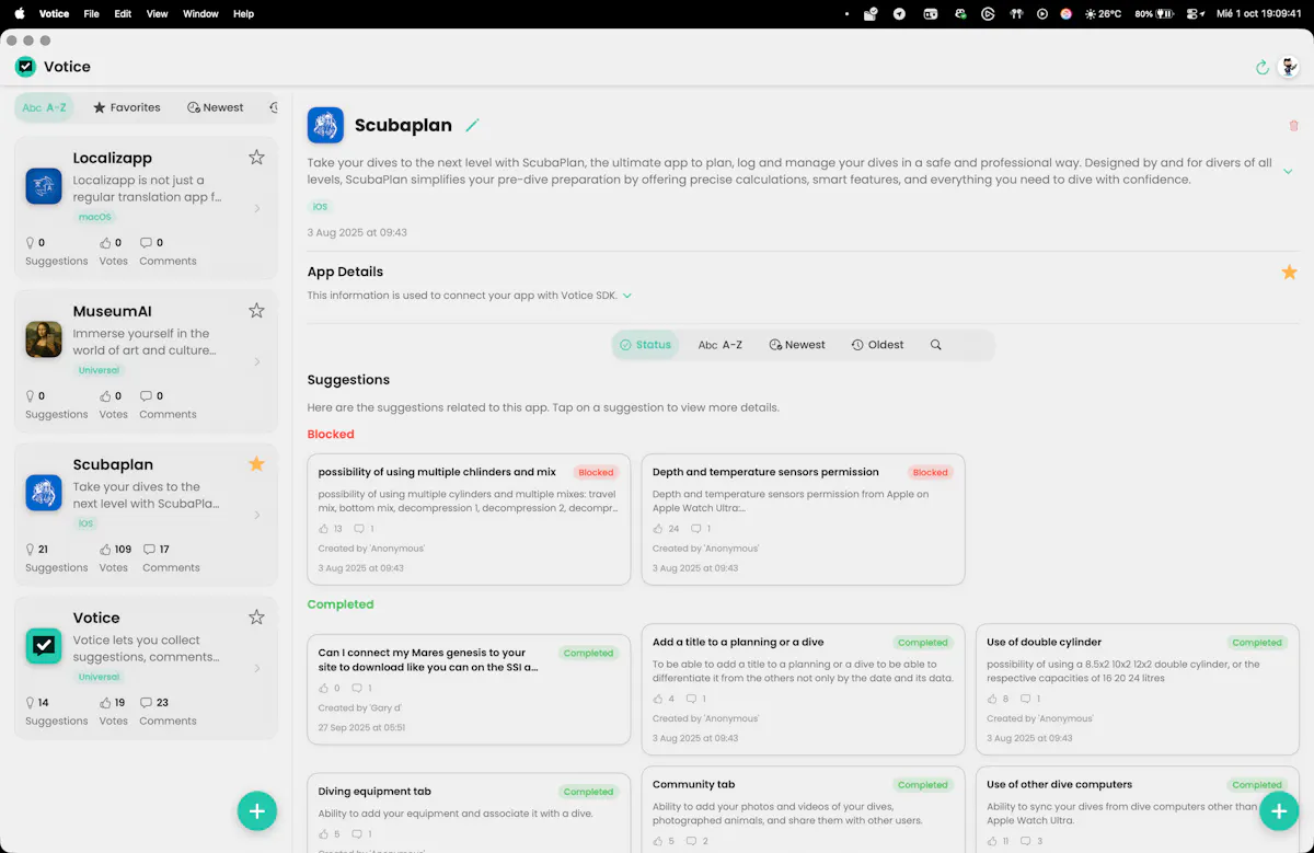 Votice: Feedback Manager