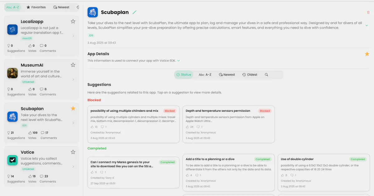 Votice: Feedback Manager