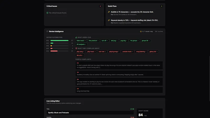 ASO Intelligence -App Store Optimization screenshot 5