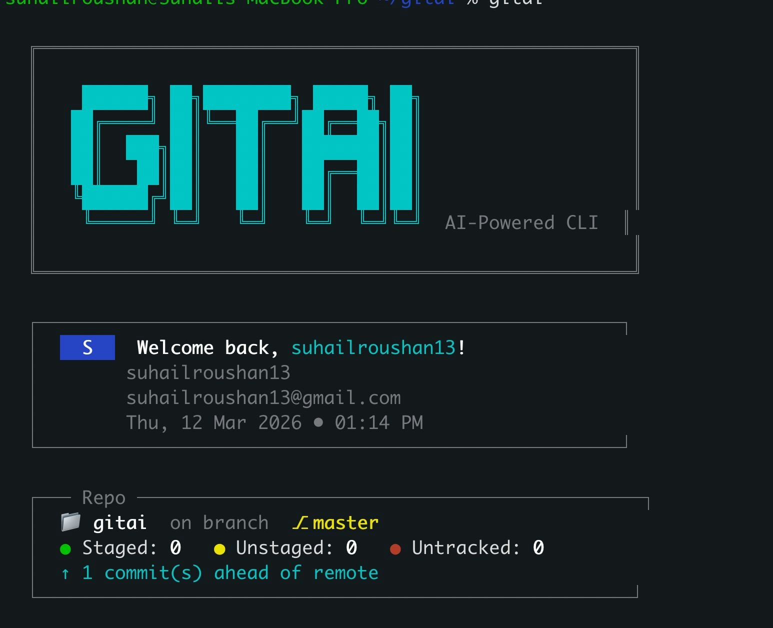 GitAI – AI-Powered Git CLI gallery image