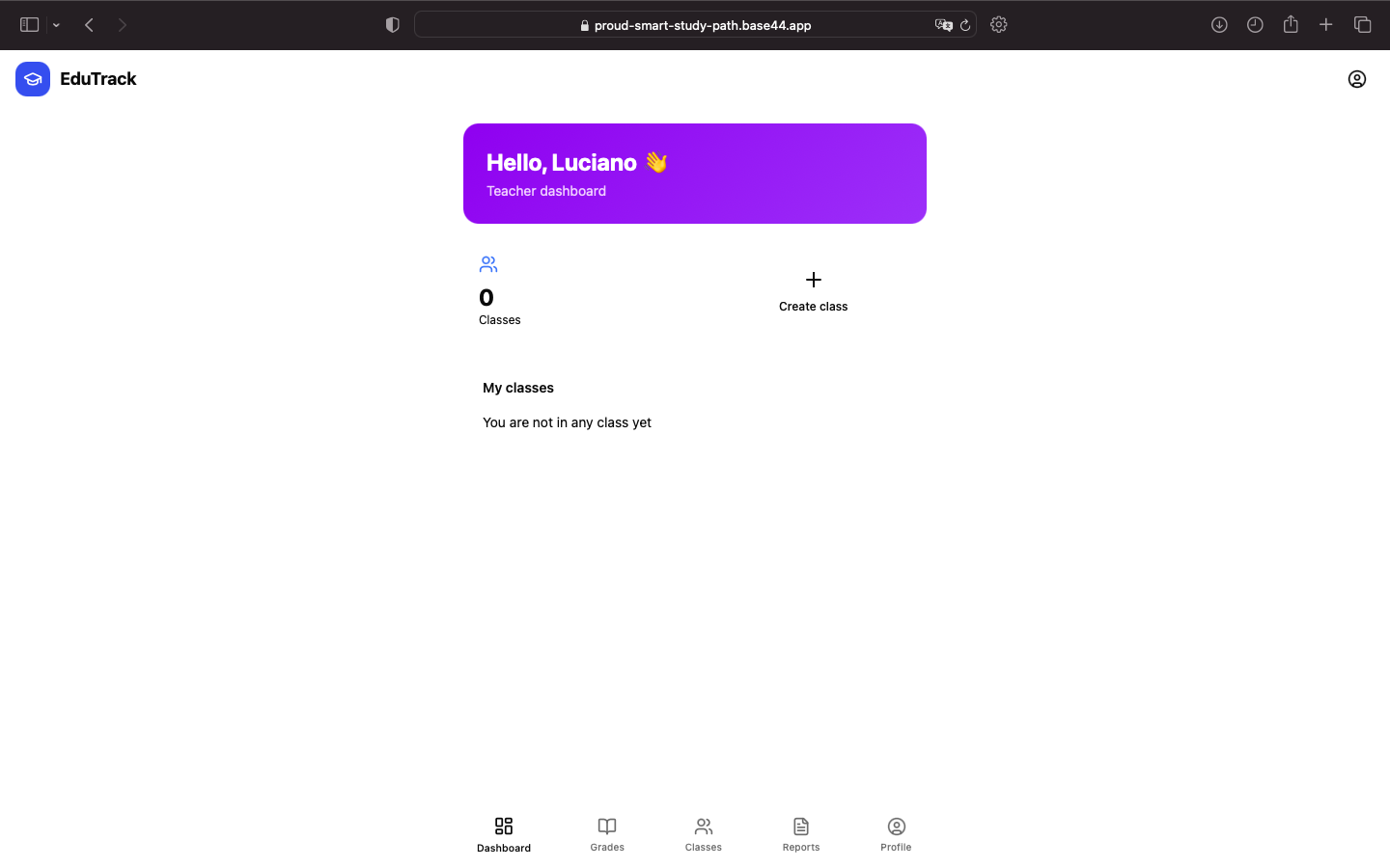 EduTrack - Screenshot 3 showing product features and functionality