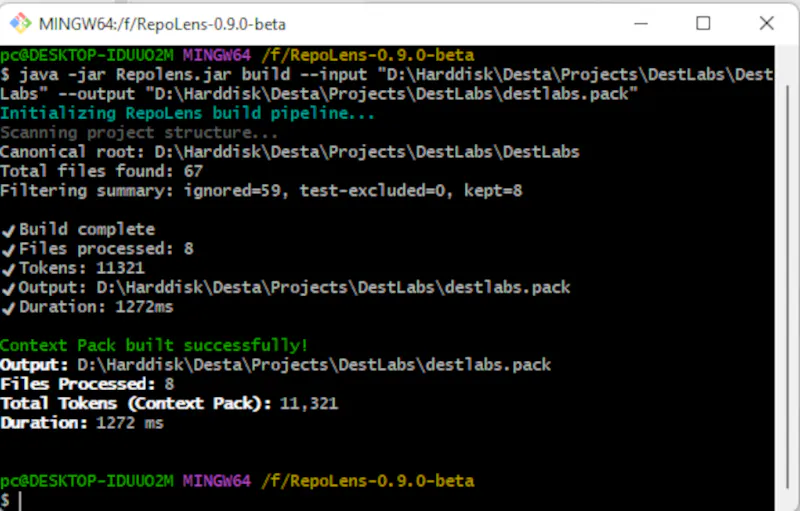 RepoLens screenshot 2