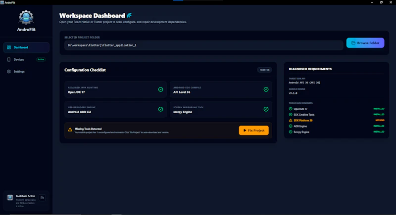 AndroFlit screenshot 1