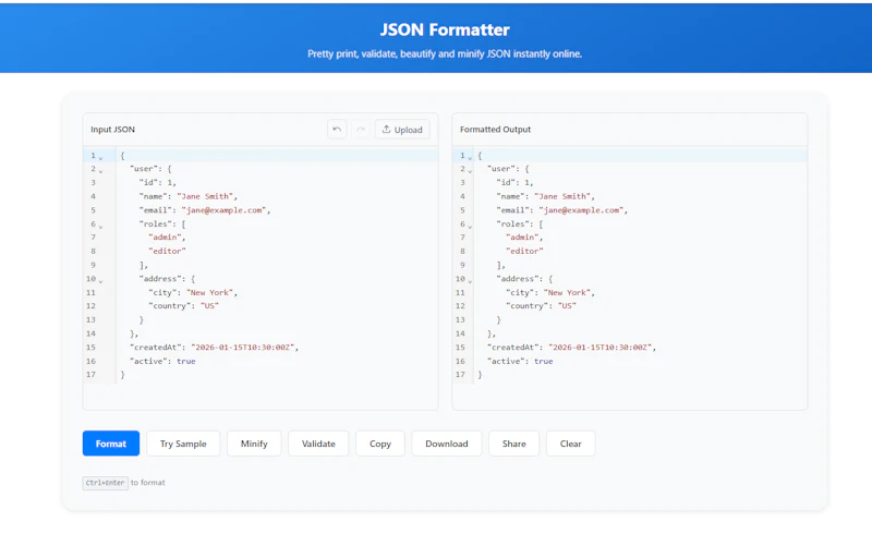 JSON Dev Tools screenshot 2