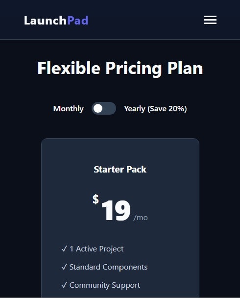 LaunchPad Template gallery image