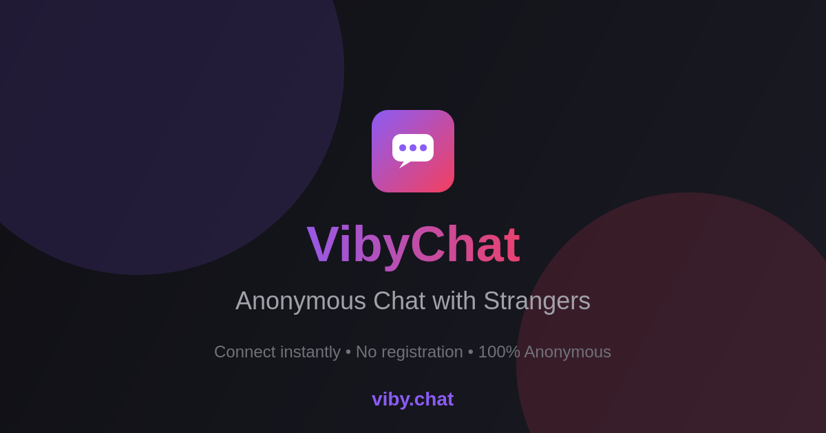 Viby Chat - Main product screenshot demonstrating key features and user interface