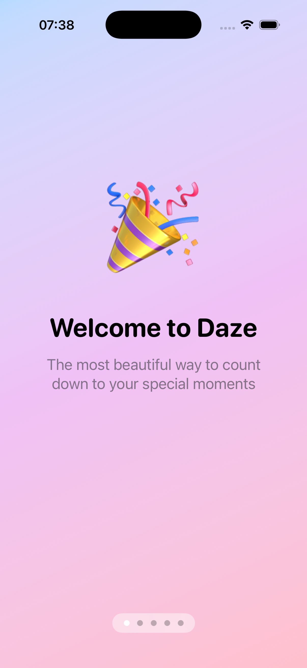 Daze-Smart Countdown - Main product screenshot demonstrating key features and user interface