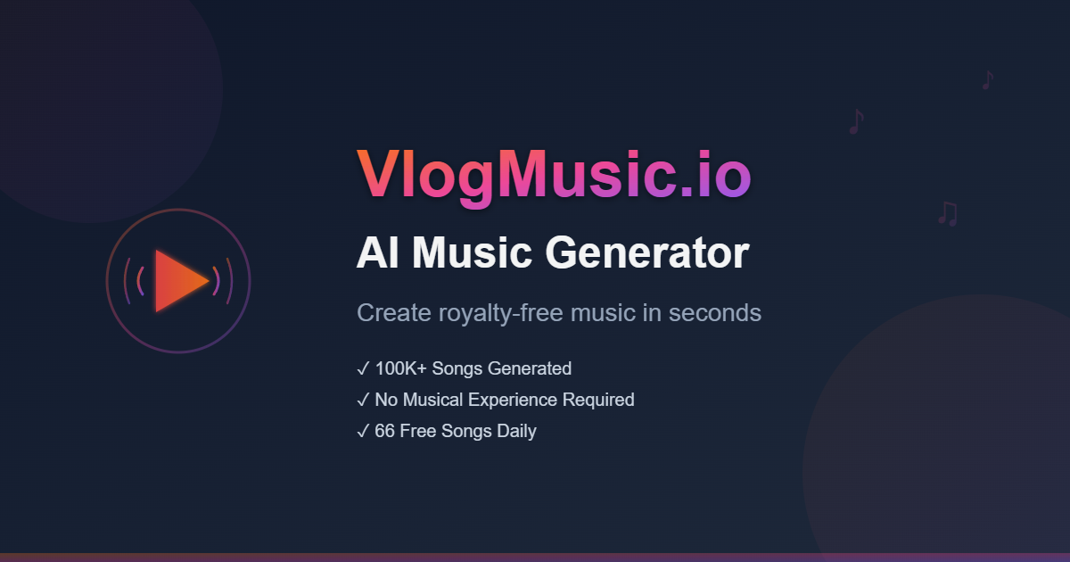 VlogMusic.io - AI Music Generator logo