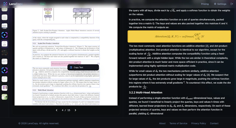 LensCopy screenshot 2