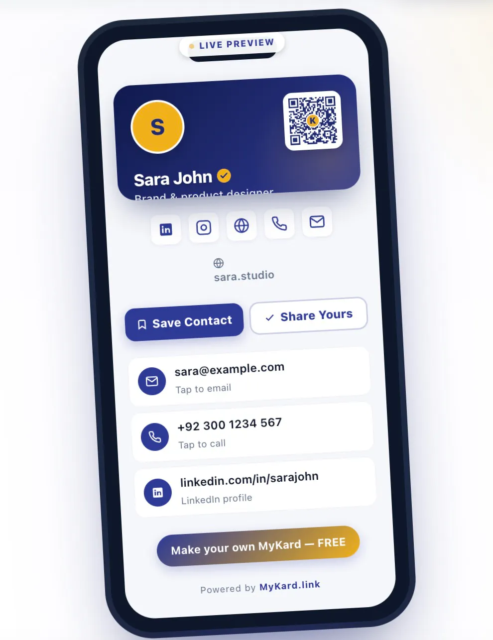 MyKard.link — Digital Business Card gallery image