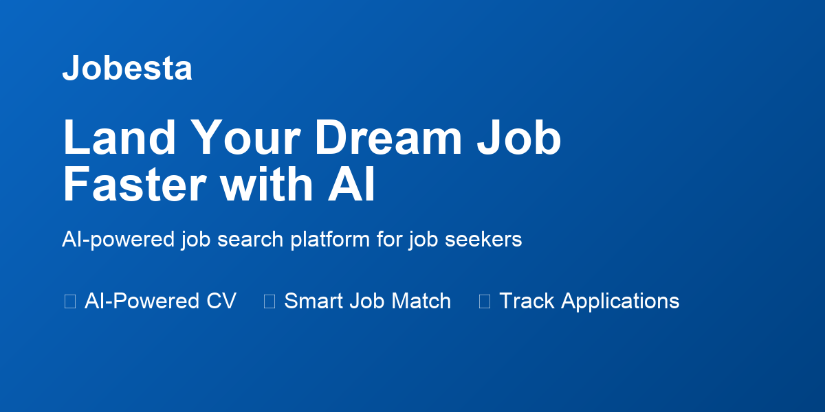 Jobesta - Main product screenshot demonstrating key features and user interface