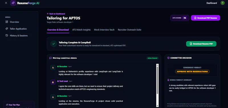 Resume-forge screenshot 2