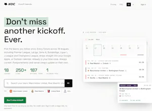 Kickoff Calendar gallery image