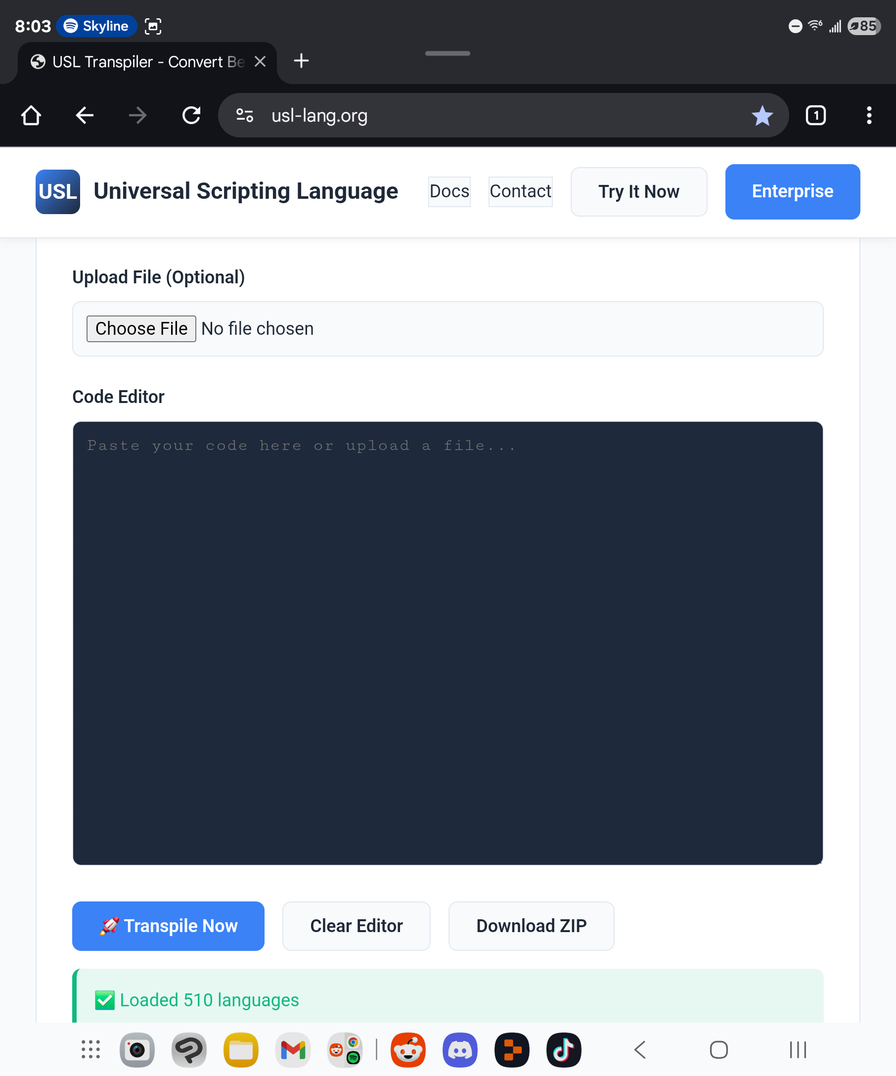 Média USL Transpiler - Convert between 500+ programming languages 1