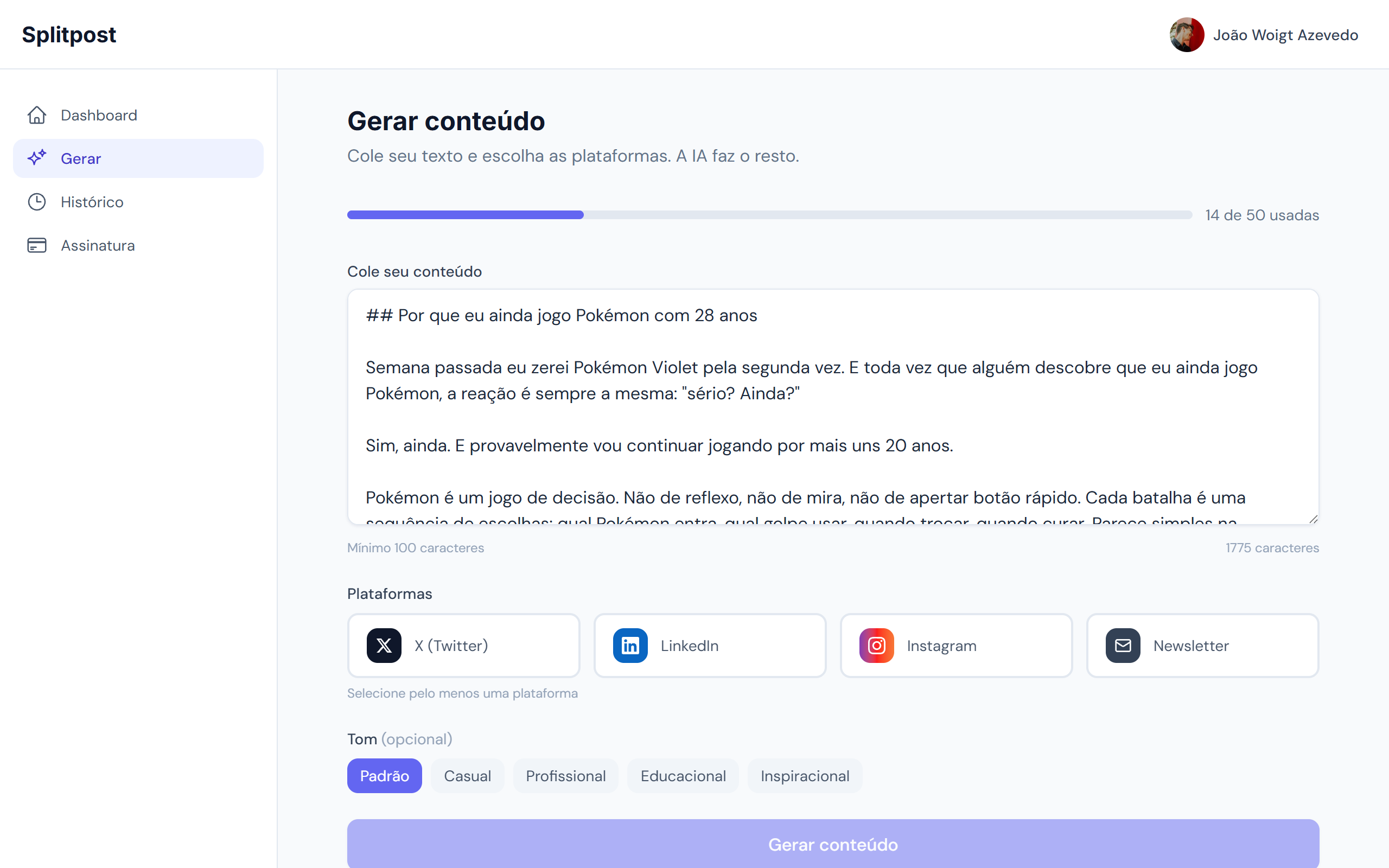 Splitpost gallery image