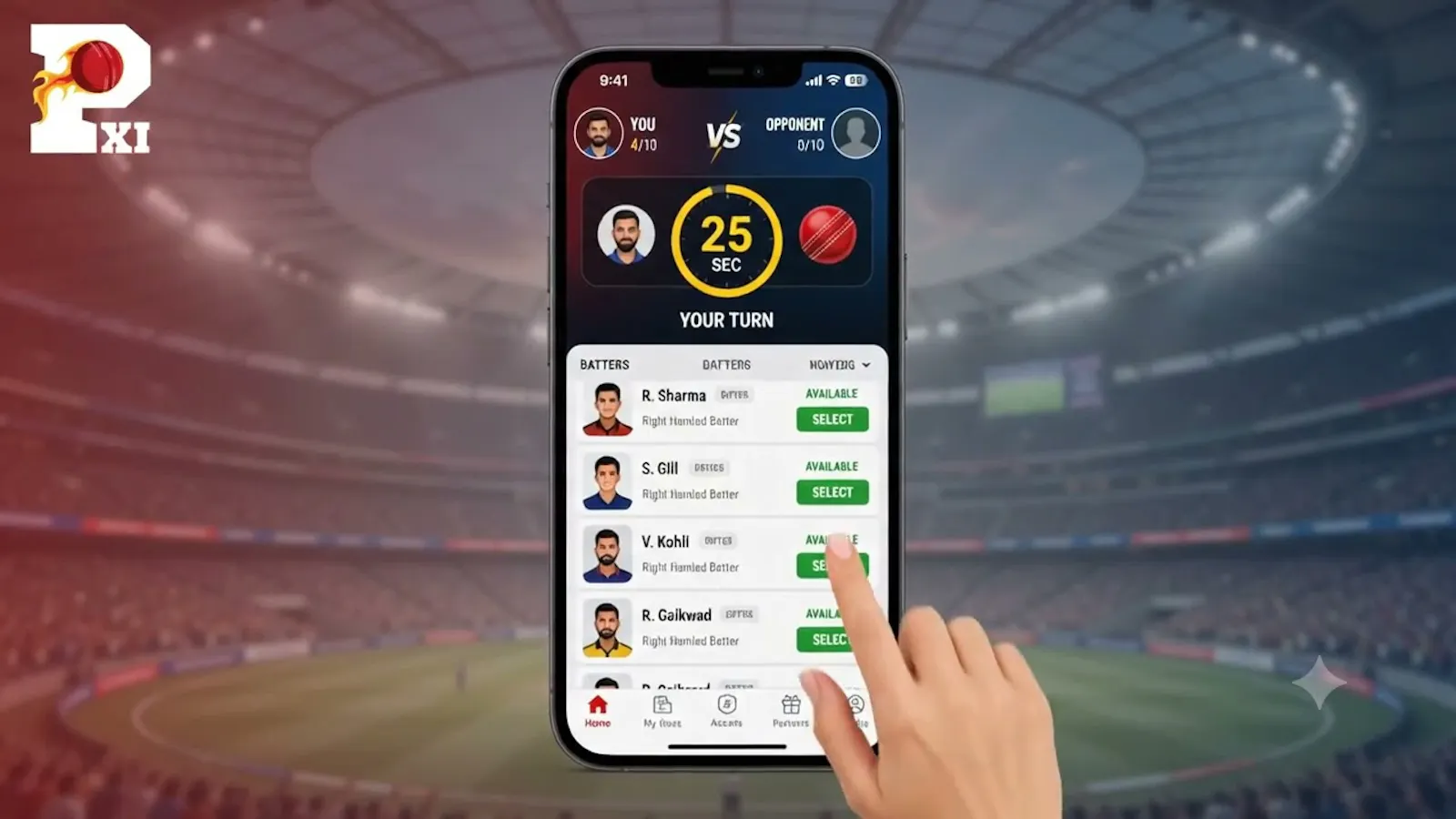 PickXI: 1v1 Fantasy Cricket screenshot 1 (video preview)