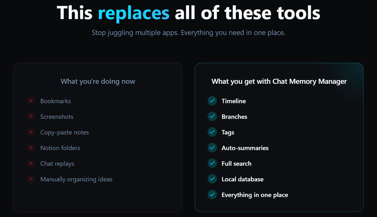 Chat Memory Manager gallery image