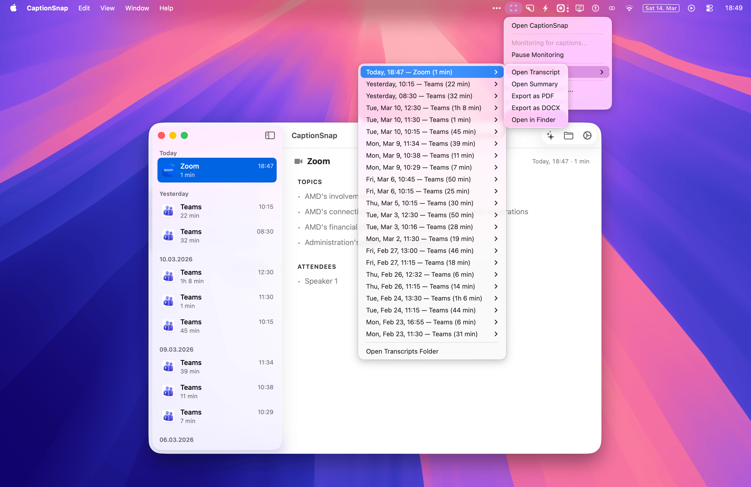 CaptionSnap - Screenshot 4 showing product features and functionality