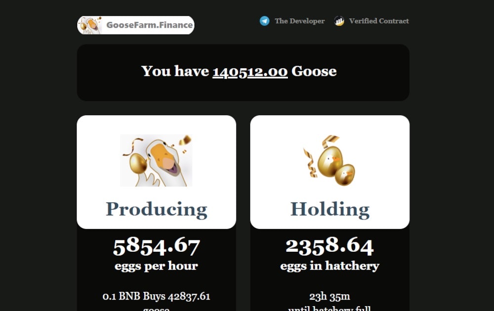 Goose Farm-Official Launch On BSC! gallery image