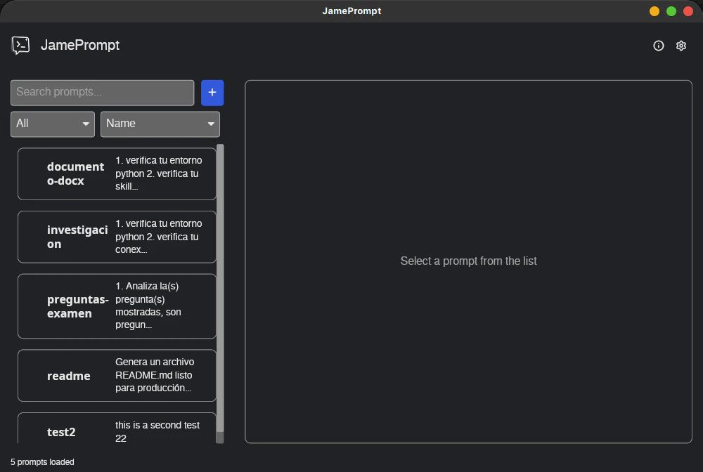 JamePrompt screenshot 4
