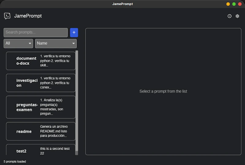 JamePrompt screenshot 5