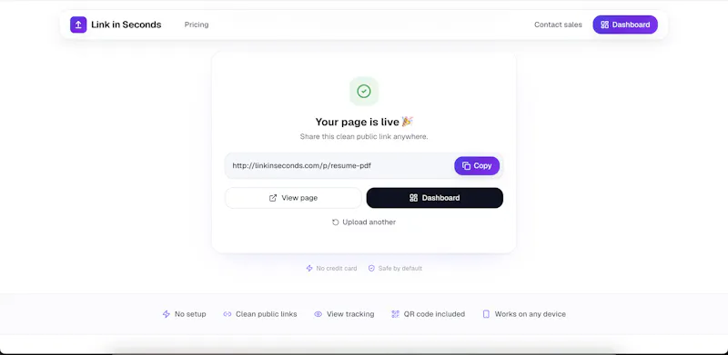 Link in Seconds screenshot 4