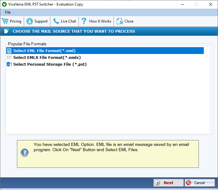 ViceVersa EML PST Switcher gallery image