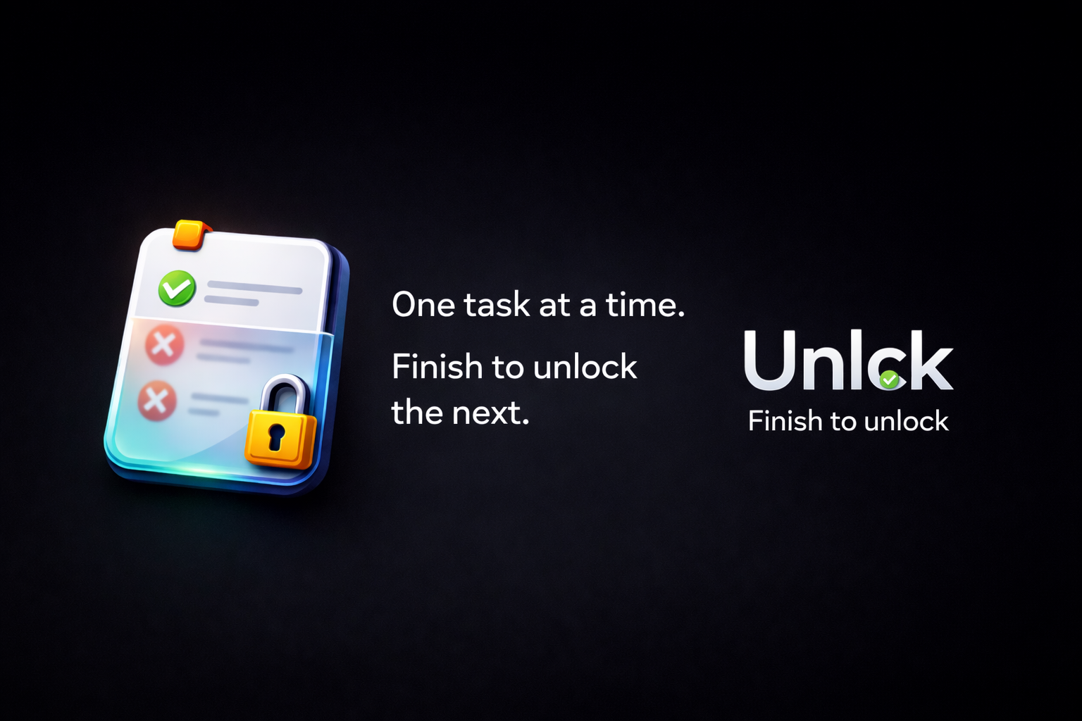Unlck: Focus One Task at a time gallery image