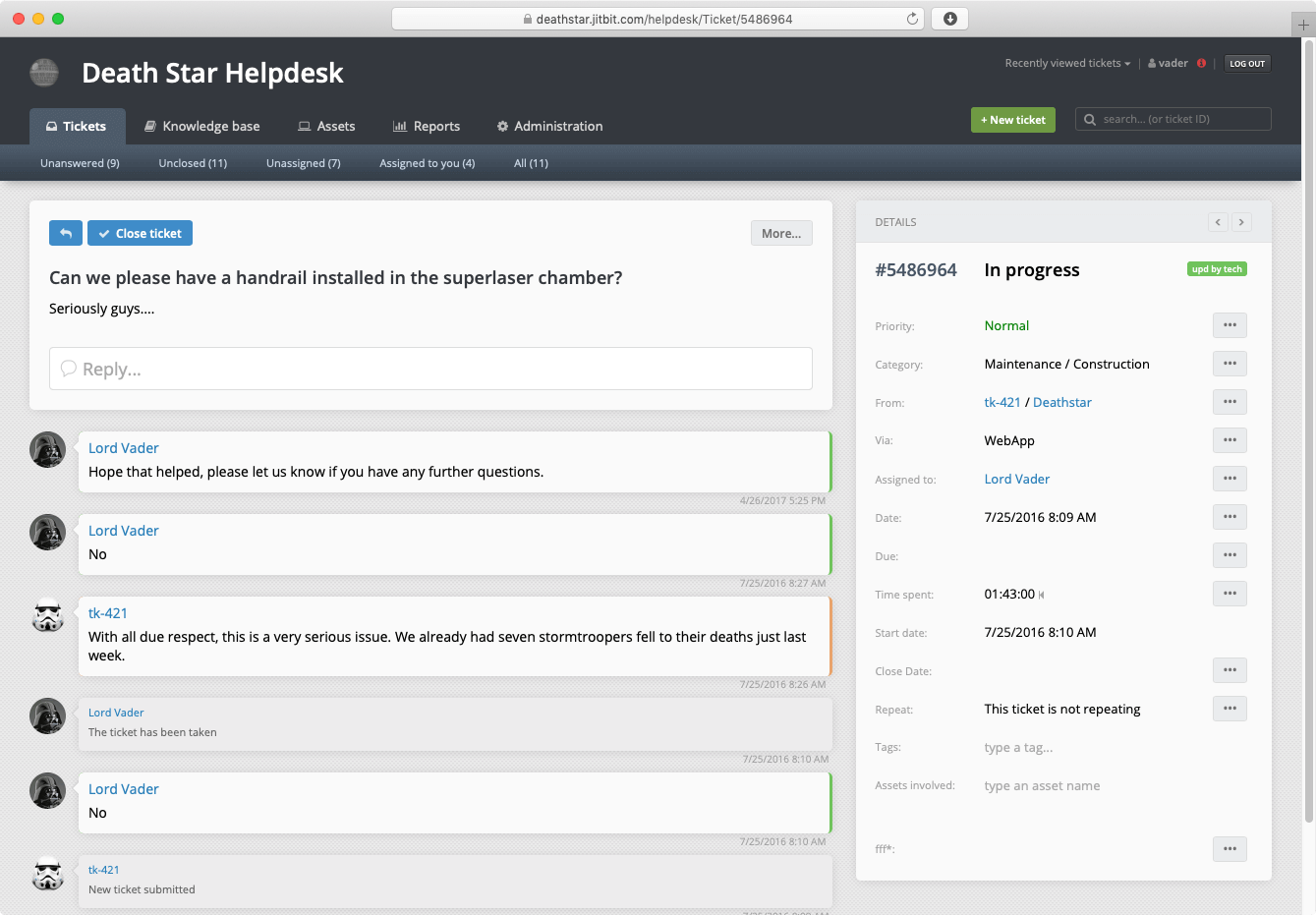 Jitbit Saas Helpdesk Saas Ticketing System Product Hunt